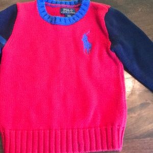 Ralph Lauren Polo color block 3t toddler sweater